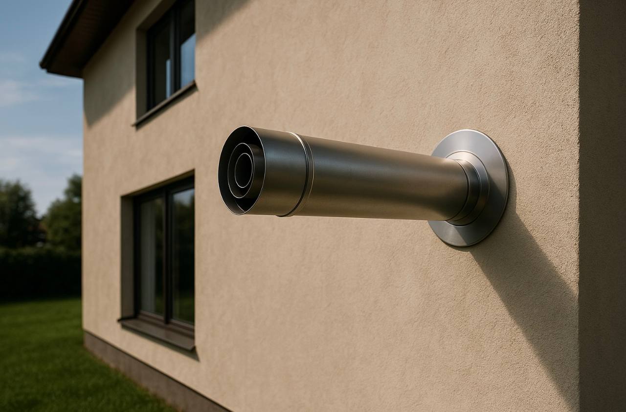 Горизонтальный дымоход: что это и когда применяется