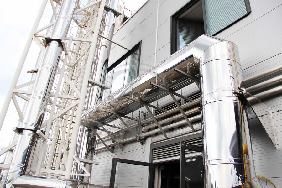 Соединение труб дымохода