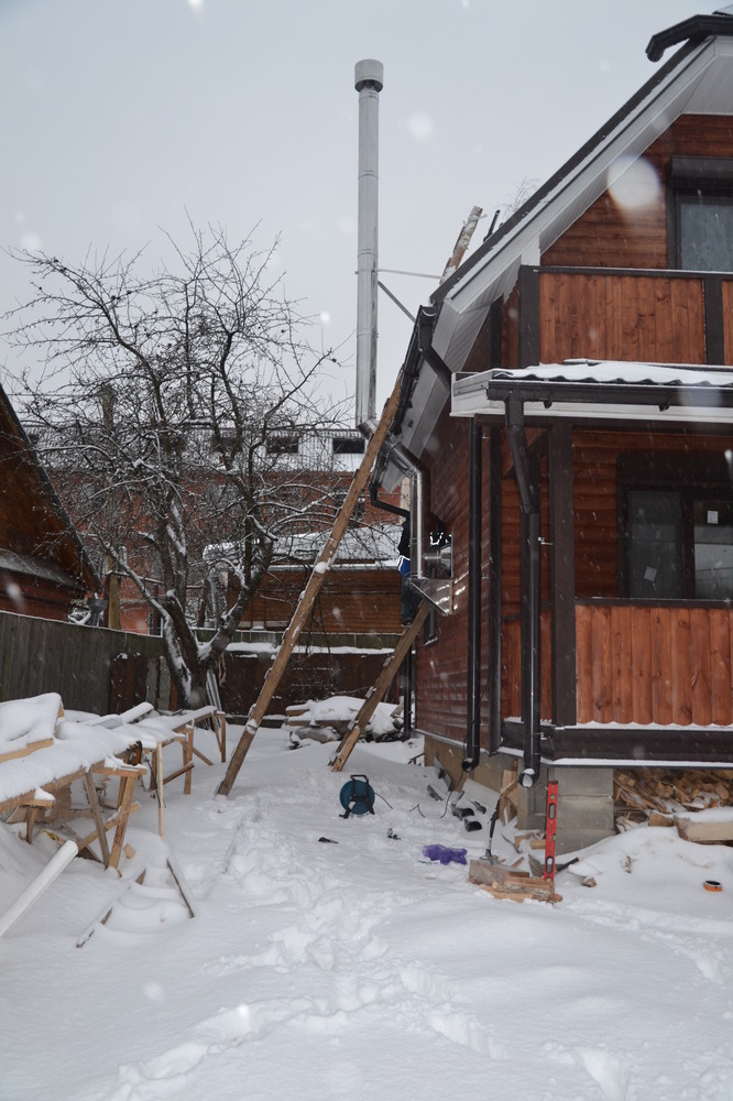 Монтаж дымохода